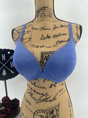 VICTORIAS SECRET UPLIFT SEMI DEMI in Blue ~ 36DD (36E) ~ perfect condition